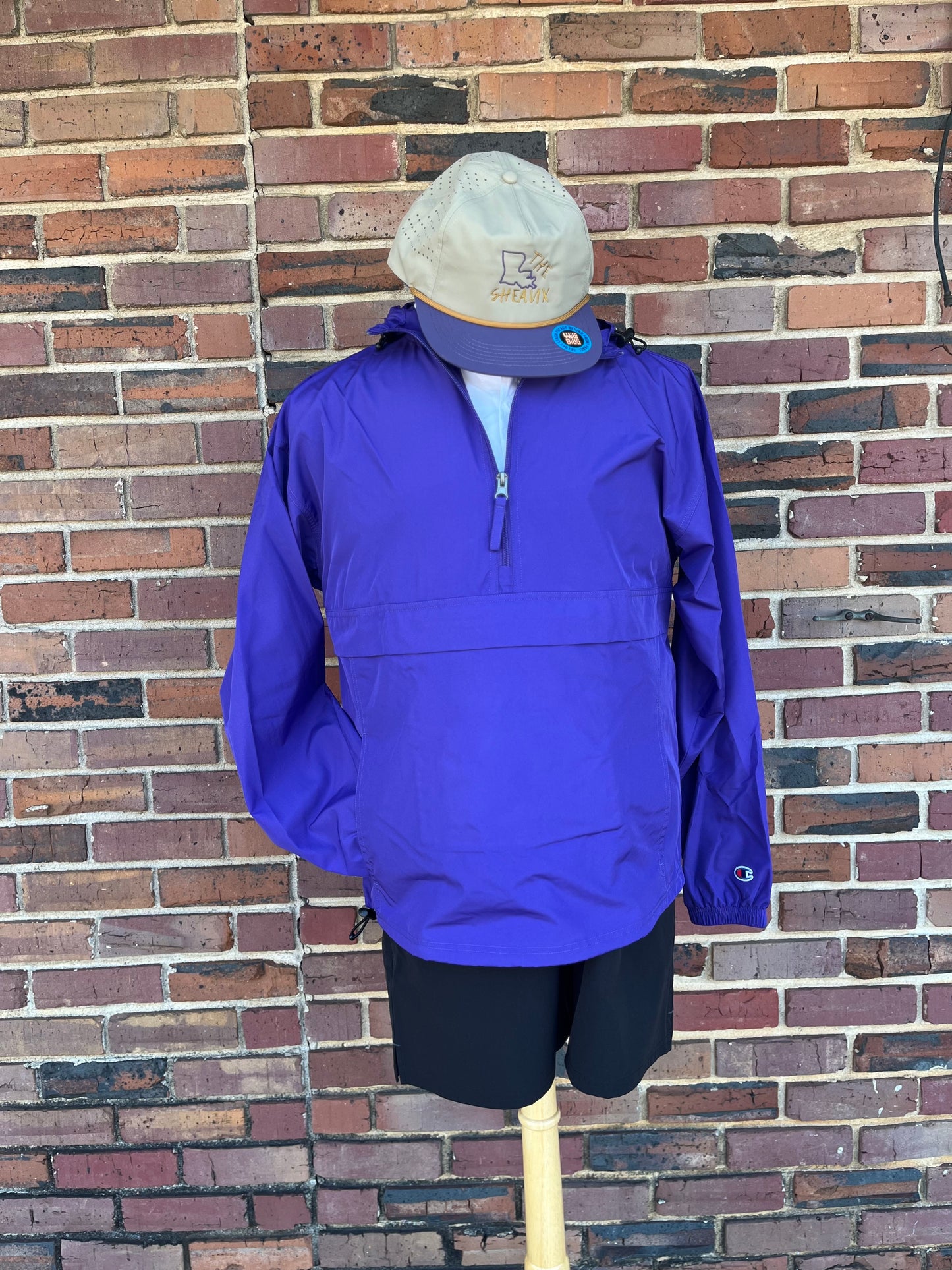 THE SHEAUX LOGO PACKABLE ANORAK JACKET