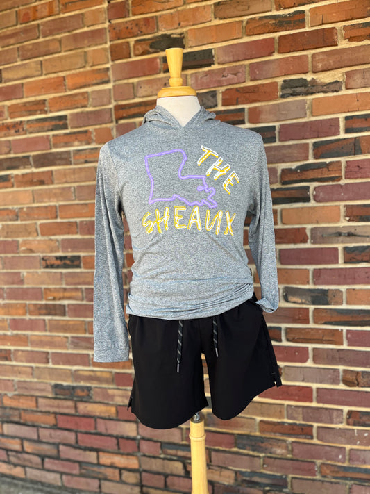 THE SHEAUX LOGO PERFORMANCE HOODIE