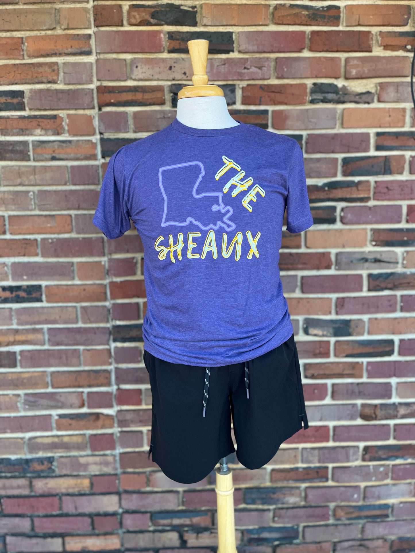 THE SHEAUX LOGO TEE-HEATHER PURPLE
